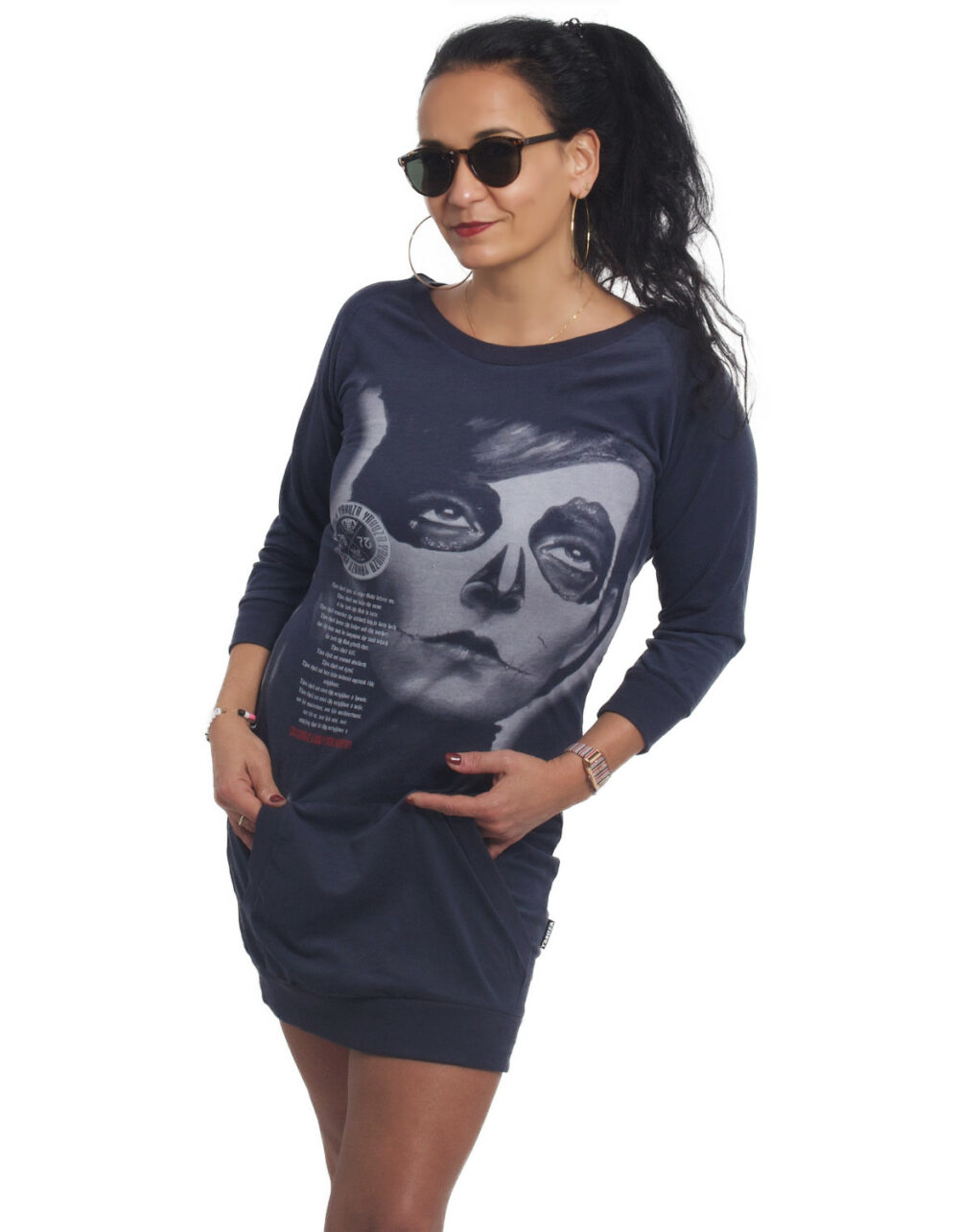 YAKUZA Mexican Hooded T-Shirt Kleid