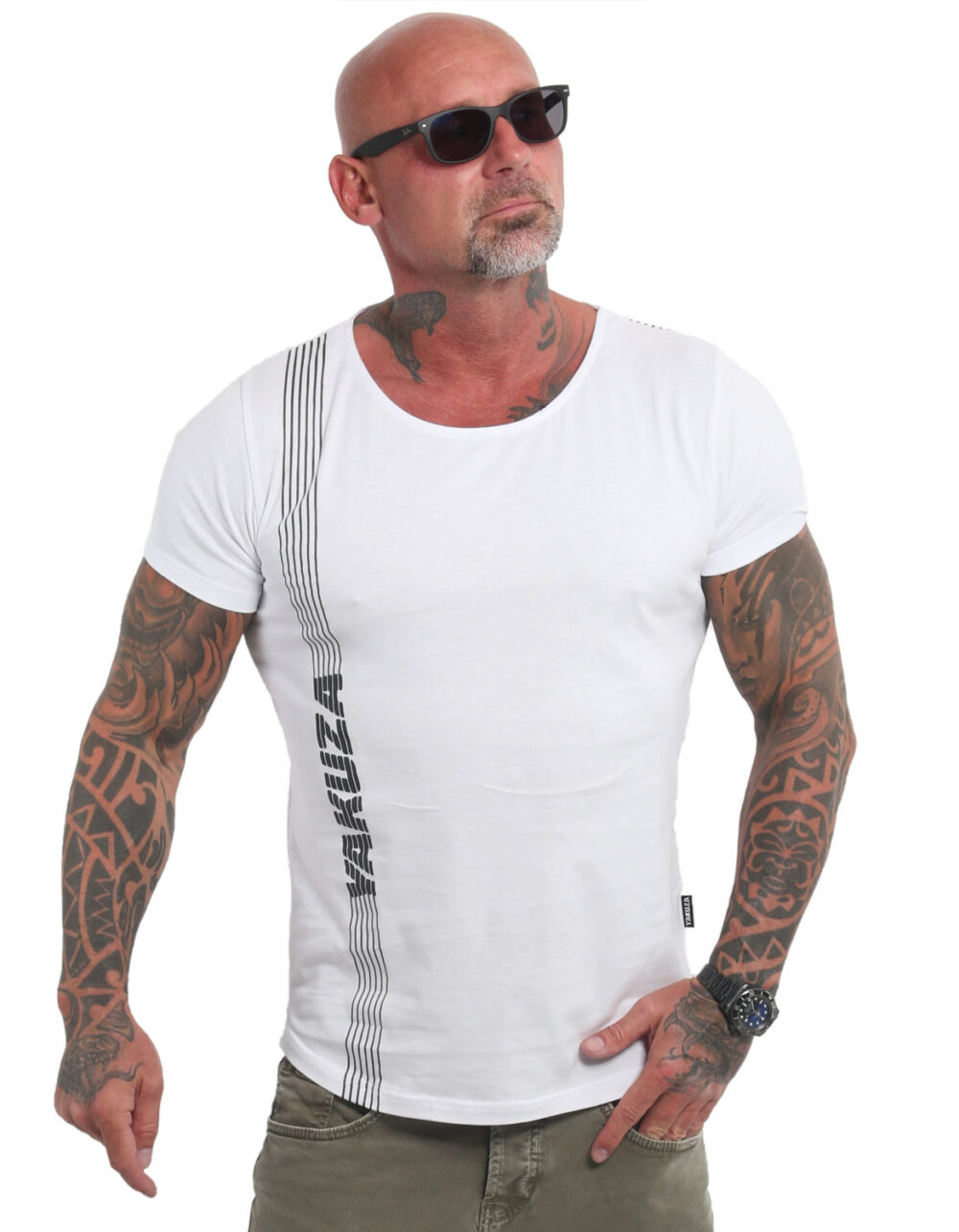 YAKUZA Fast Lane Curved Wide Crew T-Shirt