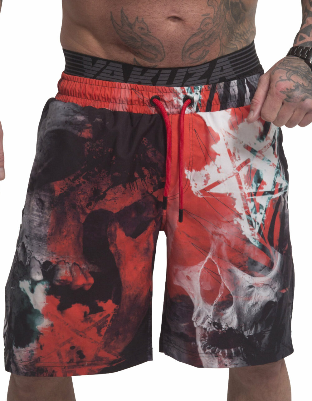 YAKUZA Ghost Allover Badeshorts