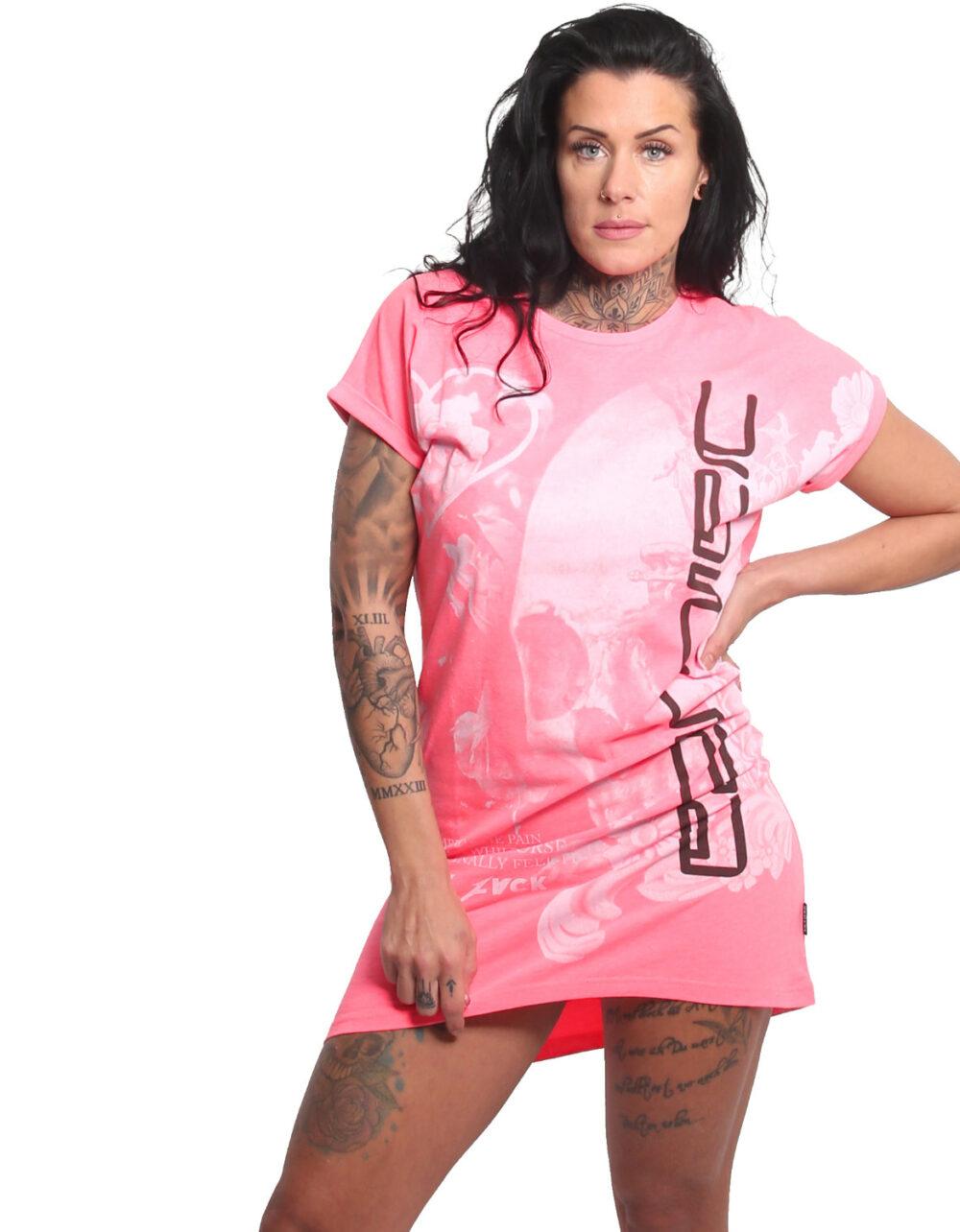 YAKUZA Ornamental Skull Urban T-Shirt Kleid