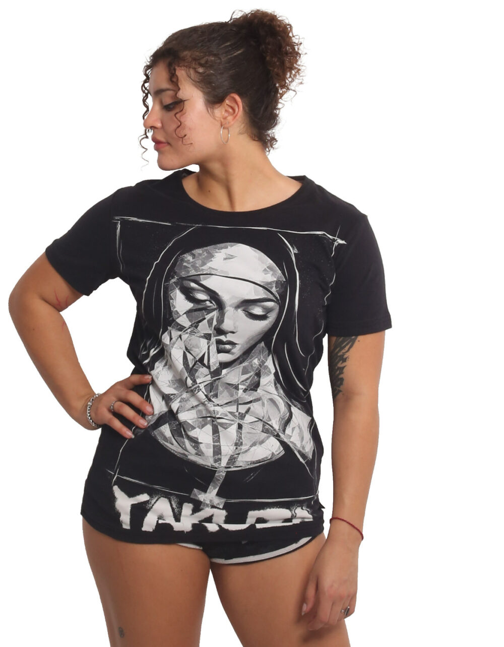 YAKUZA Nun Urban Crew Neck T-Shirt