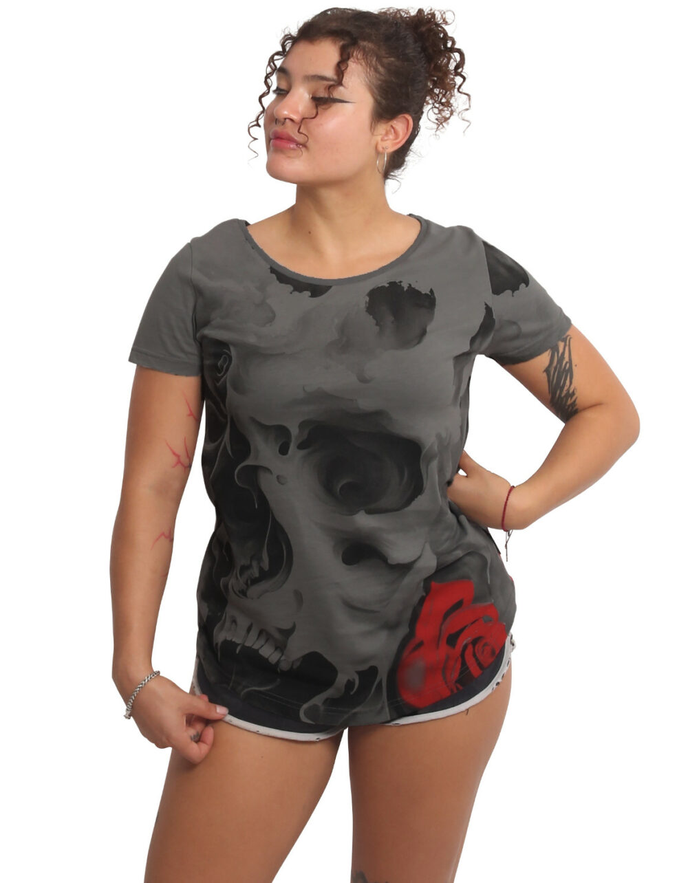 YAKUZA Floating Curved Crew Neck T-Shirt