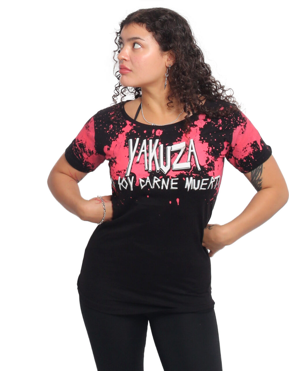 YAKUZA Carne Curved Crew Neck T-Shirt