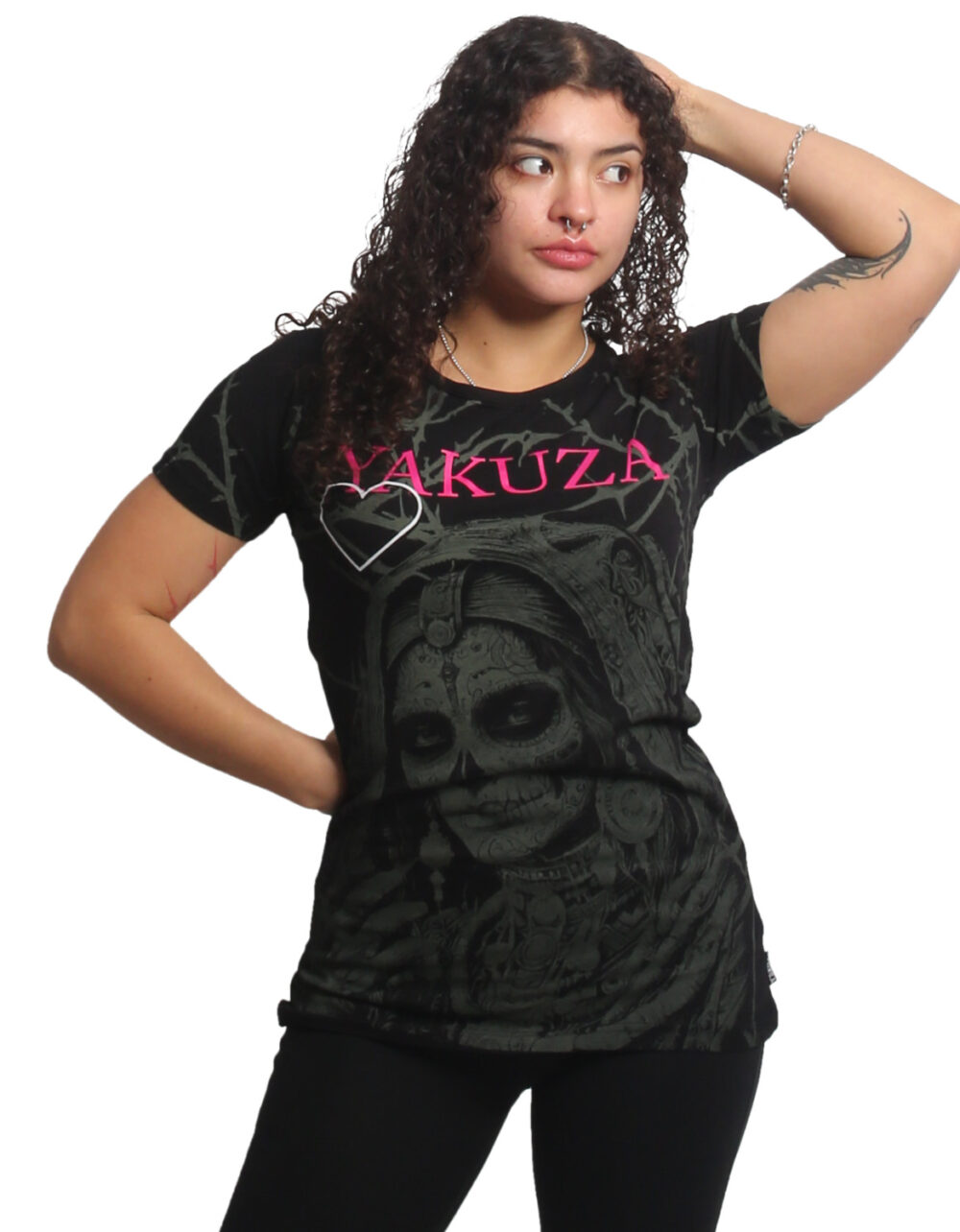 YAKUZA Thorns Allover Long Tail T-Shirt