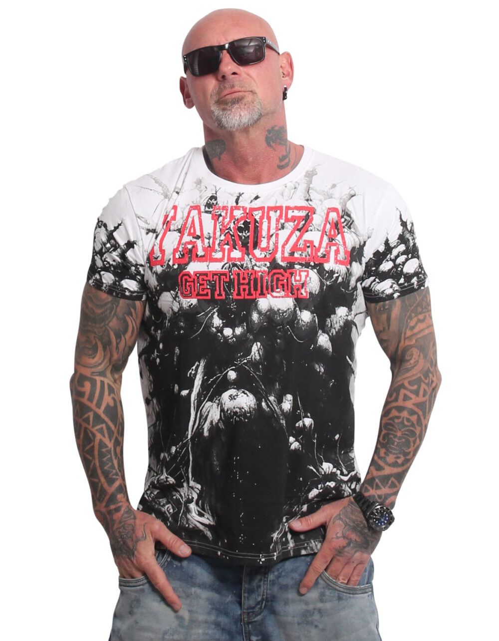 YAKUZA Get High Allover Regular T-Shirt
