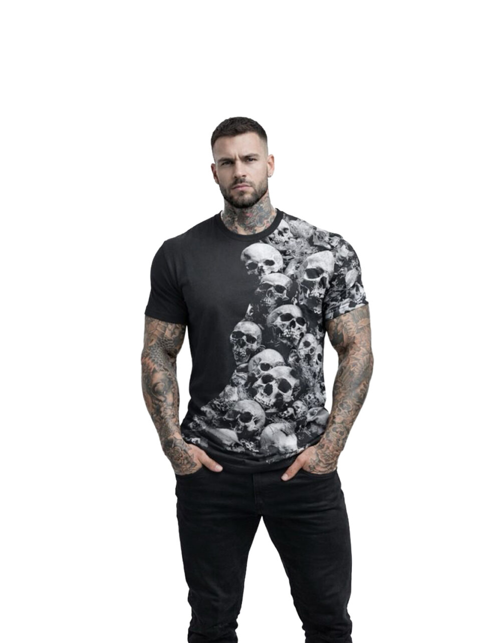 CHA!NED Shirt Totenköpfe