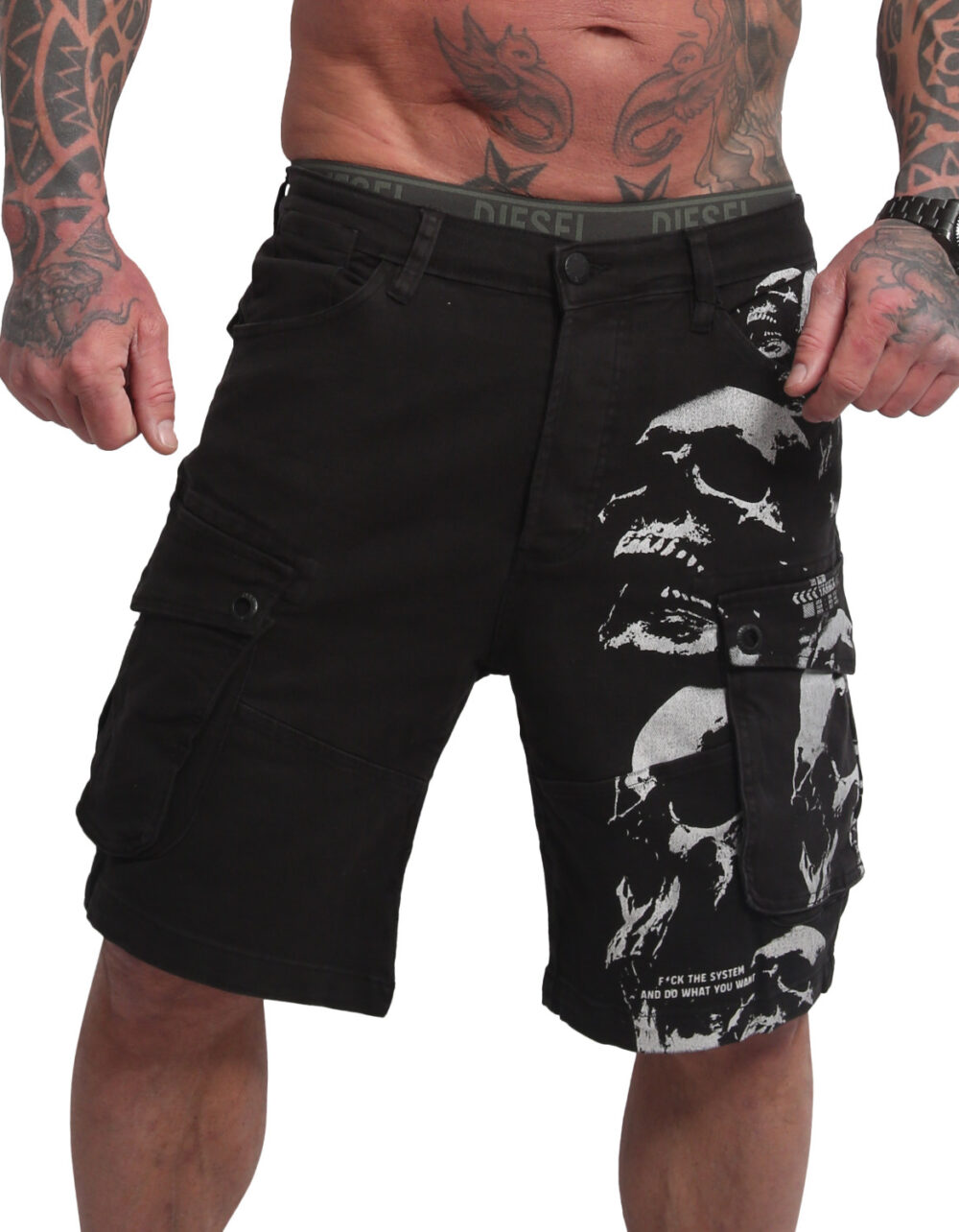 YAKUZA Rope Time Cargo Shorts