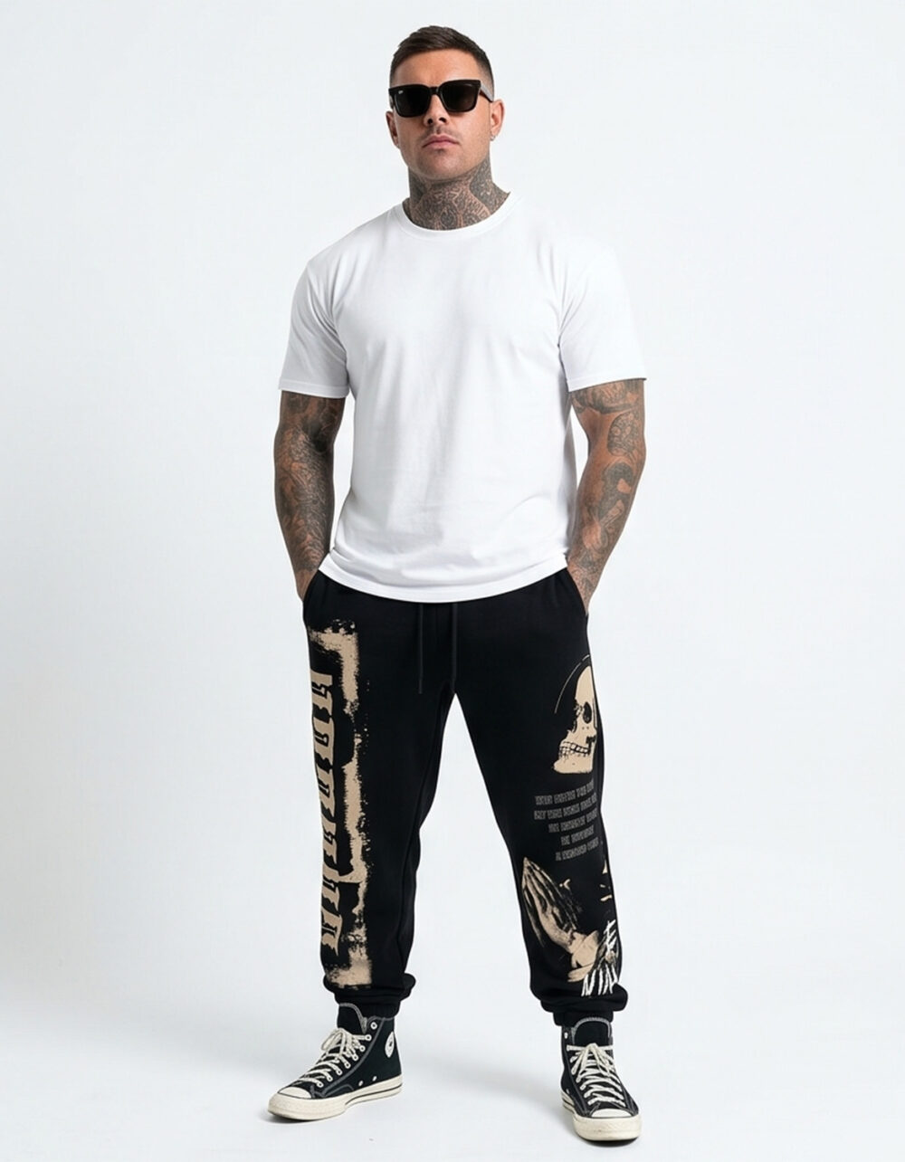 YAKUZA Pray Loose Jogginghose